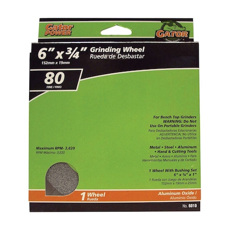 Gator Finishing WHEEL GRIND 6X3/4X1""F AL 6010